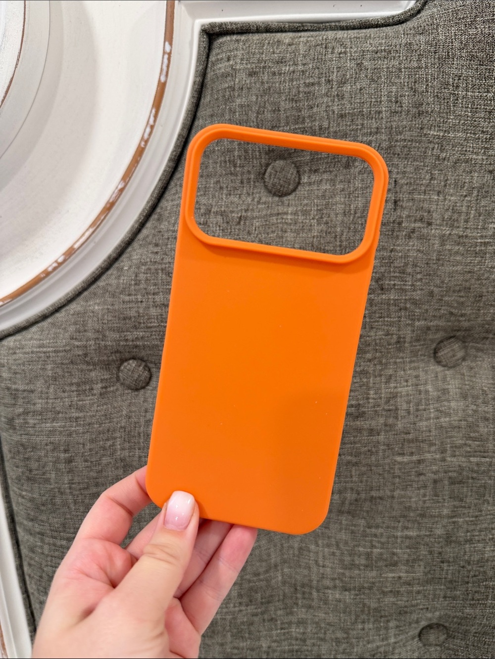 Orange Silicone iPhone 17 Pro Max Case